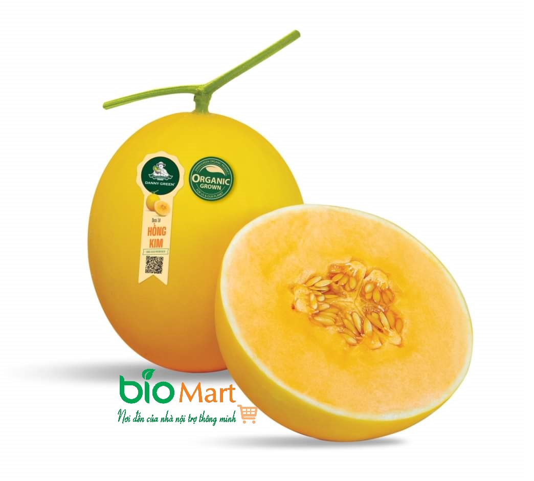 Dưa Lê Hồng Kim Hữu Cơ - Orange Golden Pyriform Melon Organic | Danny Green