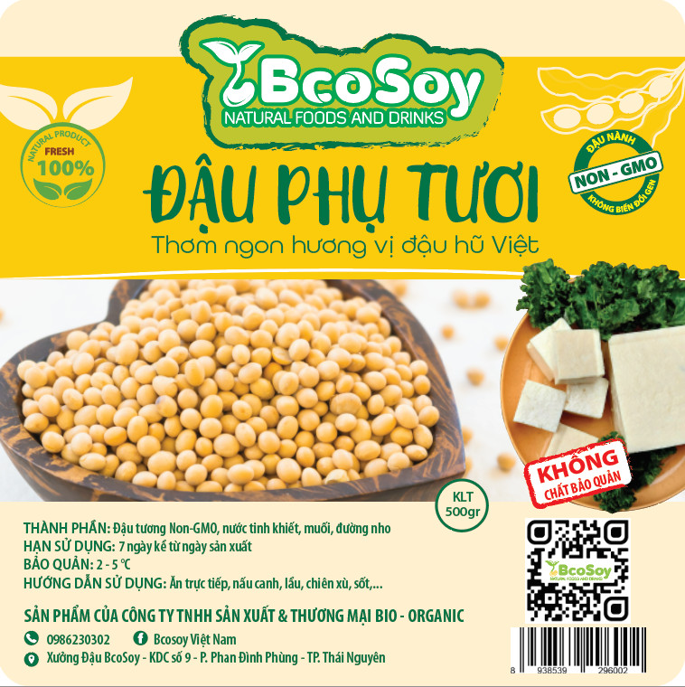 Đậu Phụ Tươi BcoSoy